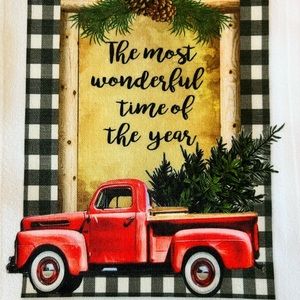 Tea towel most wonderful time of the year